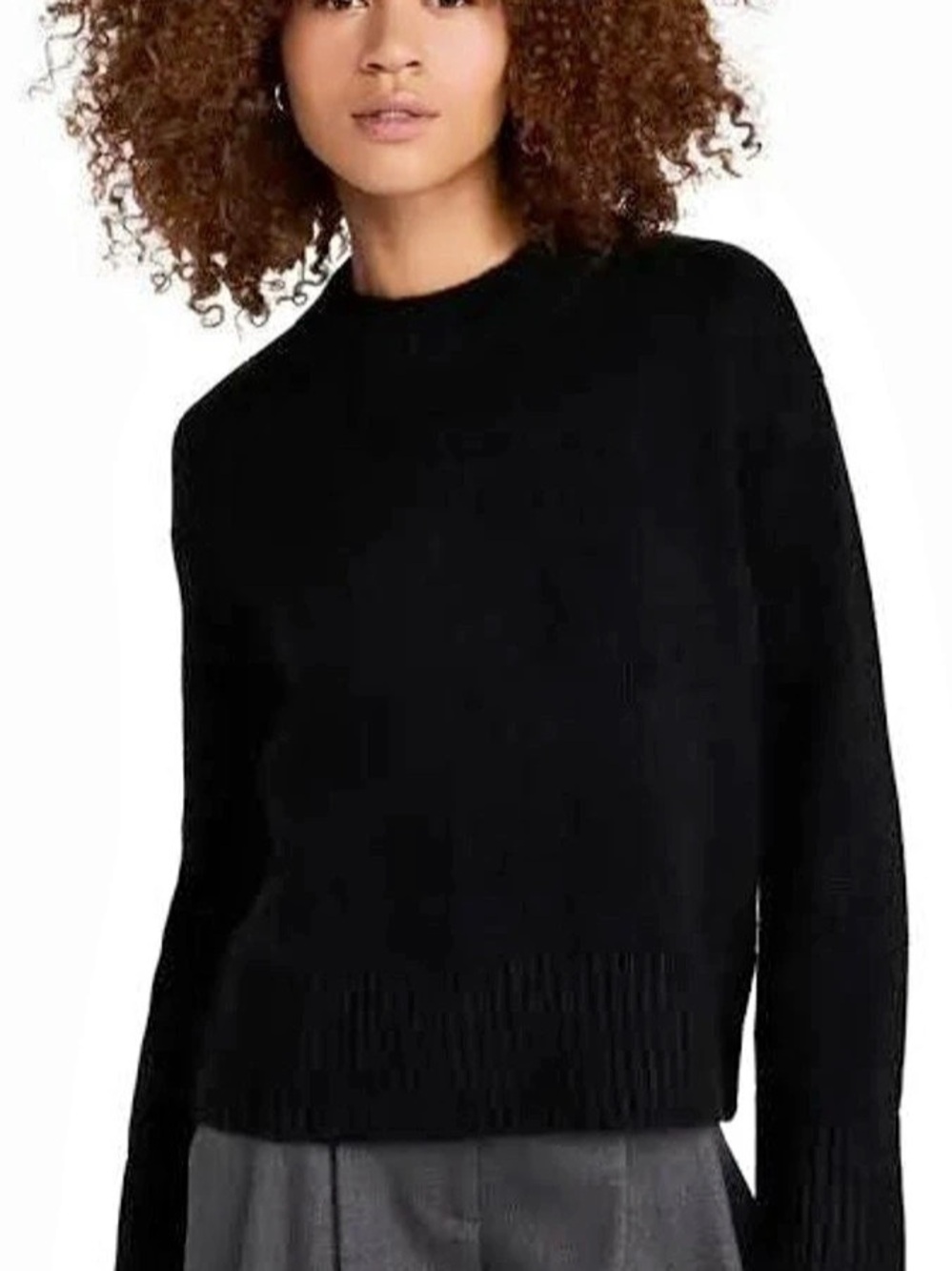 Lisa Yang Cashmere Crewneck Sweater in Black Size 0=S